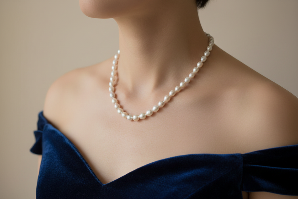 Multi colour vibrant handcrafted pearl necklace — party wear jewellery for women India