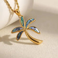 Palm Tree Abalone Shell Necklace | Everyday Luxury